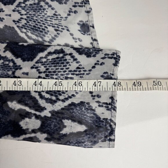 Show Me Your Mumu Halter Dress Maxi Blue Semi Sheer Reptile Sz M Party Festival - Picture 10 of 12